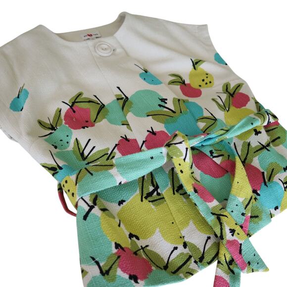 Anthropologie We Love Vera Womens Briny Winds Fruit Bolero Jacket Size 4 Cropped - Picture 11 of 11